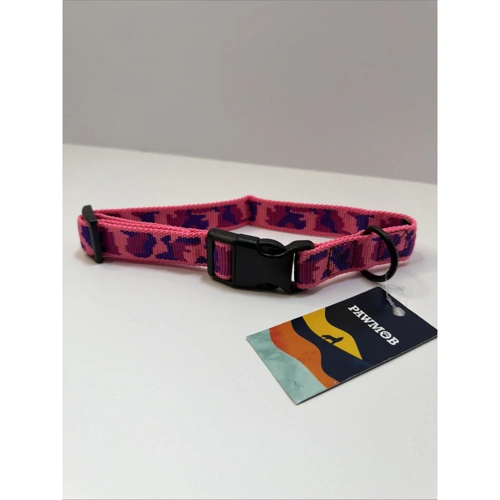 Paw Mob Pink XL Dog Collar